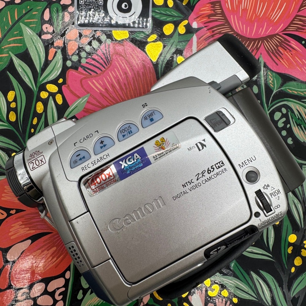 Canon ZR65 MC MiniDV Digital Video Camcorder 20x Optical Zoom Silver NTSC
